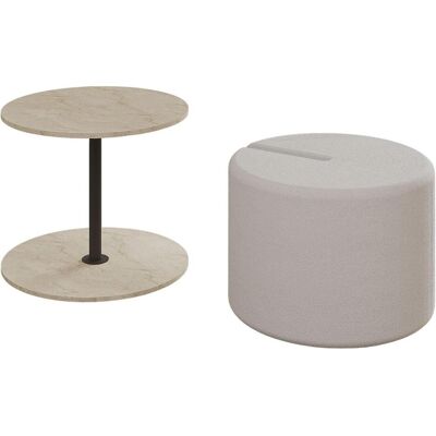 Homitis, Couchtisch + Beistelltisch, Vexana Side Table Set (47 x 43 x 47 cm) Homitis, Couchtisch + Beistelltisch, Vexana Side Table Set (47 x 43 x 47 cm)