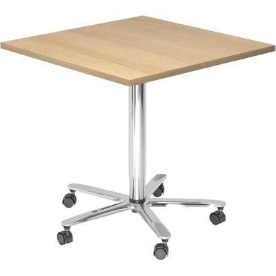HAMMERBACHER VST88 Höhenverstellbarer Stehtisch Eiche - Büromöbel HAMMERBACHER VST88 Höhenverstellbarer Stehtisch Eiche - Büromöbel