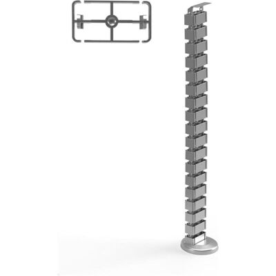 TecLines, Kabelschutz + Kabelführung, TKF001S Kabelführung für Steh-Sitz Tisch 128,5 cm, silber TecLines, Kabelschutz + Kabelführung, TKF001S Kabelführung für Steh-Sitz Tisch 128,5 cm, silber
