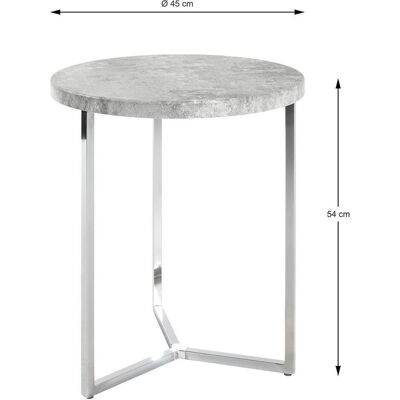 HAKU Möbel Payton - Grau Betonoptik - Beistelltisch HAKU Möbel Payton - Grau Betonoptik - Beistelltisch