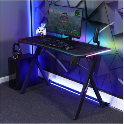 X Rocker Xrocker Lumio Gaming Desk With Rgb Neo Motion +, Gaming Tisch, Schwarz X Rocker Xrocker Lumio Gaming Desk With Rgb Neo Motion +, Gaming Tisch, Schwarz