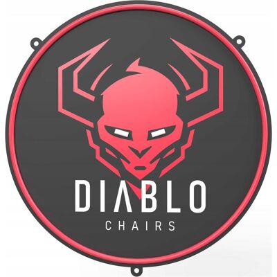 Diablo Chairs Neon LED, Gaming Stuhl, Rot Diablo Chairs Neon LED, Gaming Stuhl, Rot