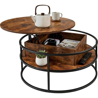 Relaxdays, Couchtisch + Beistelltisch, Couchtisch (80 x 80 x 46 cm) Relaxdays, Couchtisch + Beistelltisch, Couchtisch (80 x 80 x 46 cm)