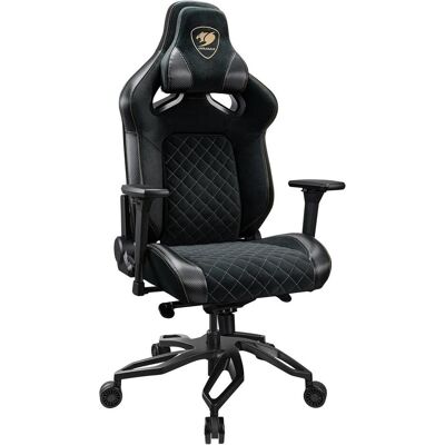 Cougar Gaming-Stuhl Titan Pro V2 Gold F, Schwarz, Gaming Stuhl, Schwarz, Gold Cougar Gaming-Stuhl Titan Pro V2 Gold F, Schwarz, Gaming Stuhl, Schwarz, Gold