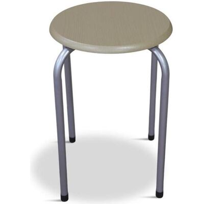 Domoletti, Stühle, Stool Demet, silver/wood Domoletti, Stühle, Stool Demet, silver/wood