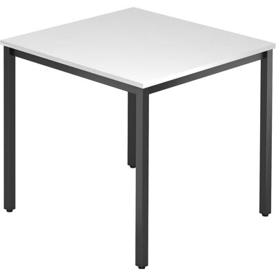 Hammerbacher Konferenztisch VDQ08 - Weiß, 80x80cm, Schwarz Hammerbacher Konferenztisch VDQ08 - Weiß, 80x80cm, Schwarz