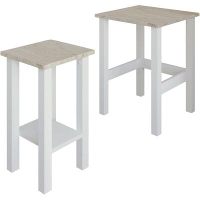 Homitis, Couchtisch + Beistelltisch, Gina 2 Side Table Set (60 x 45 x 45 cm) Homitis, Couchtisch + Beistelltisch, Gina 2 Side Table Set (60 x 45 x 45 cm)