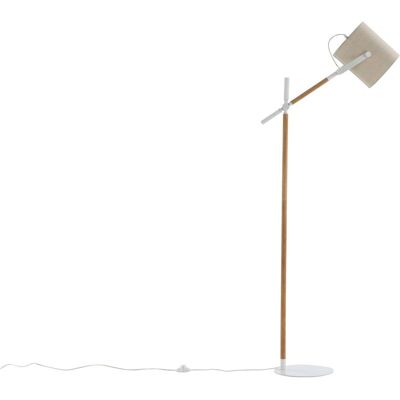 Venture Home Dennis Stehlampe - Leinen, Weiß-beige - Stehlampe Venture Home Dennis Stehlampe - Leinen, Weiß-beige - Stehlampe