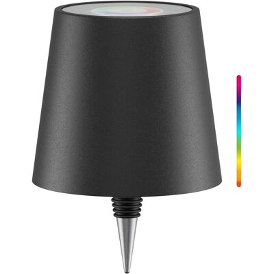 Goobay, Tischlampe, Kabellose LED-Flaschenleuchte, RGBW, schwarz (140 lm) Goobay, Tischlampe, Kabellose LED-Flaschenleuchte, RGBW, schwarz (140 lm)