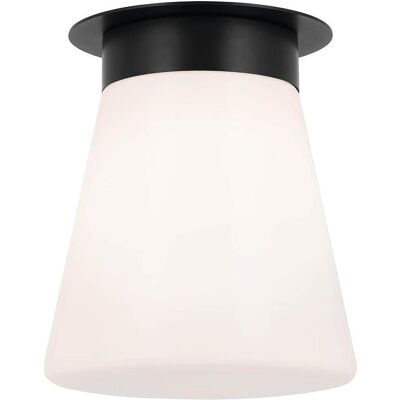 Elstead Lighting, Deckenleuchte, Elstead Albers Deckenleuchte E27 Schwarz Opalglas (E27) Elstead Lighting, Deckenleuchte, Elstead Albers Deckenleuchte E27 Schwarz Opalglas (E27)