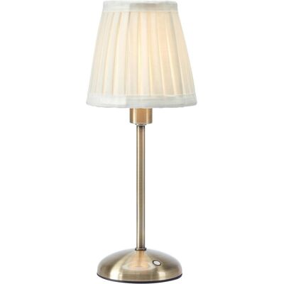 Markslöjd, Tischlampe, ANNO Rechargeable Table Antique Brass/Offwhite B/O (200 lm, E14) Markslöjd, Tischlampe, ANNO Rechargeable Table Antique Brass/Offwhite B/O (200 lm, E14)
