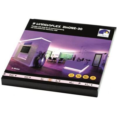 Rutec, LED Streifen, Vardaflex LED-Strip RGB B86575 ** 24V 36W 238lm/m 5m B:10mm IP20 (RGB, 500 cm, Indoor) Rutec, LED Streifen, Vardaflex LED-Strip RGB B86575 ** 24V 36W 238lm/m 5m B:10mm IP20 (RGB, 500 cm, Indoor)