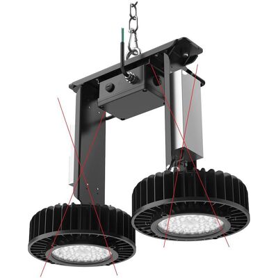 DOTLUX Duo Halterung für COOLER LED-Hallenstrahler - 5261 DOTLUX Duo Halterung für COOLER LED-Hallenstrahler - 5261