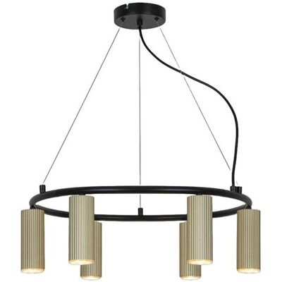 Domoletti, Pendelleuchte, Luminaire ceiling P16065-6RP D5H13 gold, 30 W GU10 (GU10) Domoletti, Pendelleuchte, Luminaire ceiling P16065-6RP D5H13 gold, 30 W GU10 (GU10)