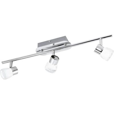 EGLO, Deckenleuchte, 94382 Perito LED Spot 3x3W Stahl Alu chrom klar satiniert EGLO, Deckenleuchte, 94382 Perito LED Spot 3x3W Stahl Alu chrom klar satiniert