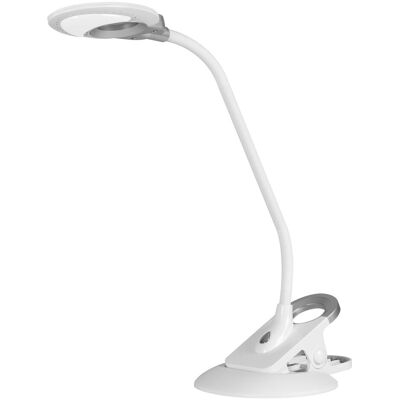 Hansa Tischlampe, Swirl Schreibtischlampe weiss, silber 4 W mit Tischklemme (250 lm) Hansa Tischlampe, Swirl Schreibtischlampe weiss, silber 4 W mit Tischklemme (250 lm)