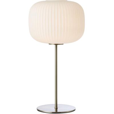 Markslöjd, Tischlampe, SOBER Table 1L White/Satin Nickel (E27) Markslöjd, Tischlampe, SOBER Table 1L White/Satin Nickel (E27)
