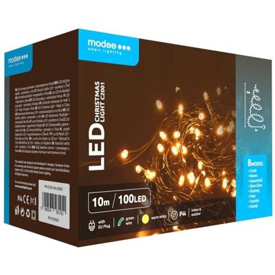 Modee, Lichterkette, Weihnachtsbaumlichter 10m WARM 100LED ML-C2001 (10 m) Modee, Lichterkette, Weihnachtsbaumlichter 10m WARM 100LED ML-C2001 (10 m)
