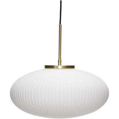 Hübsch Serene Pendel Ellipse Ø: 40 cm - Hvid Hübsch Serene Pendel Ellipse Ø: 40 cm - Hvid