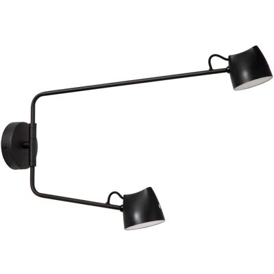 Lucide Milne Wandleuchte - Dimmbar LED - Schwarz Lucide Milne Wandleuchte - Dimmbar LED - Schwarz