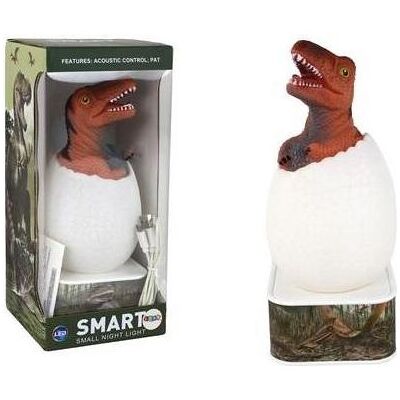 Lean Toys, Nachtlicht, T-Rex LED Micro USB Eierlampe, rot Lean Toys, Nachtlicht, T-Rex LED Micro USB Eierlampe, rot