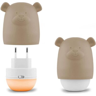 ZaZu, Nachtlicht, Benny the Bear Taupe ZaZu, Nachtlicht, Benny the Bear Taupe