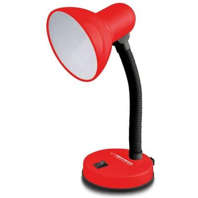 Esperanza, Tischlampe, Tischleuchte ELD109R Schreibtischlampe e27 vega rot (E27) Esperanza, Tischlampe, Tischleuchte ELD109R Schreibtischlampe e27 vega rot (E27)