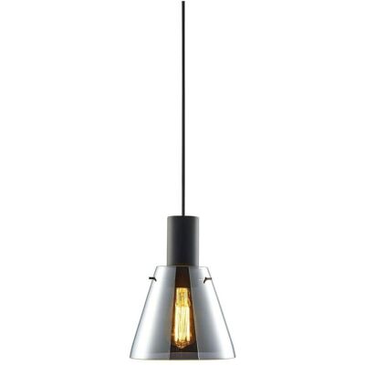 ISOLED Pendelleuchte mit Schwarz Konvexem Glas - 20cm, 50-300cm, E27 ISOLED Pendelleuchte mit Schwarz Konvexem Glas - 20cm, 50-300cm, E27