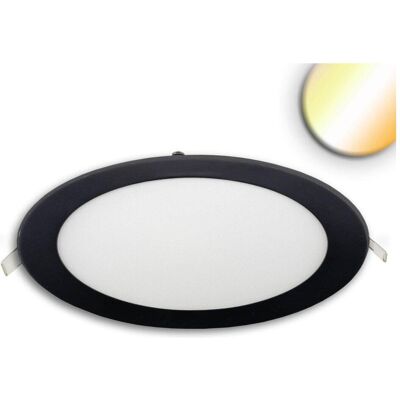 ISOLED Downlight 18W rund ultraflach schwarz 225mm Colorswitch 3000K 3500K 4000K dimmbar - Spot de plafond ISOLED Downlight 18W rund ultraflach schwarz 225mm Colorswitch 3000K 3500K 4000K dimmbar - Spot de plafond
