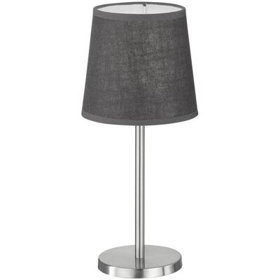 FHL easy, Tischlampe, FHL Eve Tischleuchte, Tischlampe E14 Leinen-Stoffschirm grau nickel (E14) FHL easy, Tischlampe, FHL Eve Tischleuchte, Tischlampe E14 Leinen-Stoffschirm grau nickel (E14)