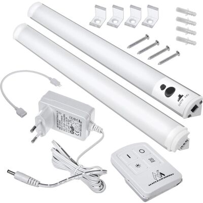 Maclean, Deckenleuchte, MCE245 MCE245 Unterschrank-LED-Linearleuchte, Set bestehend aus 2 Modulen mit Fernbedienung Maclean, Deckenleuchte, MCE245 MCE245 Unterschrank-LED-Linearleuchte, Set bestehend aus 2 Modulen mit Fernbedienung