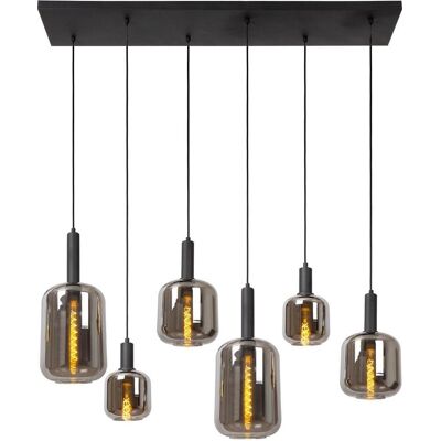 Lucide, Pendelleuchte, Lucid elisa - hängende Lampe - 6xe27 - Fumé (E27) Lucide, Pendelleuchte, Lucid elisa - hängende Lampe - 6xe27 - Fumé (E27)