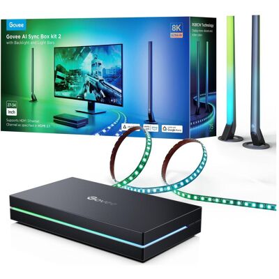 Govee AI Sync Box Kit 2 - Intelligente Beleuchtung - Wi-Fi/Bluetooth Govee AI Sync Box Kit 2 - Intelligente Beleuchtung - Wi-Fi/Bluetooth