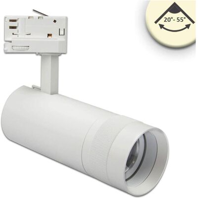 Fiai IsoLED 3-Phasen Schienenstrahler - 24W, 20-55°, Weiß - Produkttyp Fiai IsoLED 3-Phasen Schienenstrahler - 24W, 20-55°, Weiß - Produkttyp