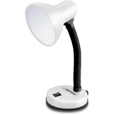 Esperanza, Tischlampe, Schreibtischlampe ELD109W Schreibtischlampe e27 vega weiss (E27) Esperanza, Tischlampe, Schreibtischlampe ELD109W Schreibtischlampe e27 vega weiss (E27)