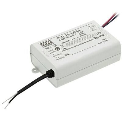 Mean Well, Beleuchtung Zubehör, PLD-16-700B LED driver Constant current 16 W 0.7 A 16 - 24 V DC not dimmable 1 pc(s) Mean Well, Beleuchtung Zubehör, PLD-16-700B LED driver Constant current 16 W 0.7 A 16 - 24 V DC not dimmable 1 pc(s)