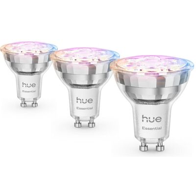 Philips Hue, Leuchtmittel, Essential White & Color Ambiance (GU10, 345 lm, 3x) Philips Hue, Leuchtmittel, Essential White & Color Ambiance (GU10, 345 lm, 3x)