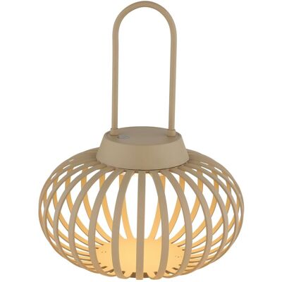 Globo, Tischlampe, Allegra LED Tischleuchte Warmweiss Sandfarben Matt, Metall Ø20,5cm 21035S Globo, Tischlampe, Allegra LED Tischleuchte Warmweiss Sandfarben Matt, Metall Ø20,5cm 21035S