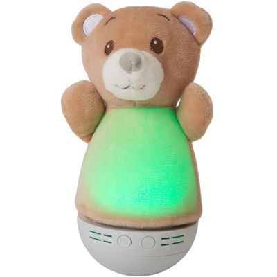 Lucide DOLLY - Kinderrzimmer Tischlampe - Batterien - LED - 1x3W 2700K - Musikfunktion - Braun Lucide DOLLY - Kinderrzimmer Tischlampe - Batterien - LED - 1x3W 2700K - Musikfunktion - Braun