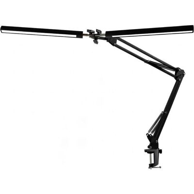 Platinet, Tischlampe, PDLD20 LED-Schreibtischlampe Flexy 20W dimmbar mit Klemme, 2 Arme, schwarz (500 lm) Platinet, Tischlampe, PDLD20 LED-Schreibtischlampe Flexy 20W dimmbar mit Klemme, 2 Arme, schwarz (500 lm)