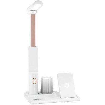 T-Phox, Tischlampe, Schreibtischlampe 5-in-1 mit kabellosem Ladegerät und Lampe, Weiss / Weiss T-Phox, Tischlampe, Schreibtischlampe 5-in-1 mit kabellosem Ladegerät und Lampe, Weiss / Weiss