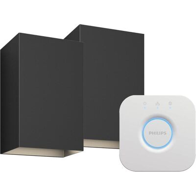 Philips Deckenleuchte, Hue White&Col. Amb. Resonate Wandleu sw 2erSet + Bridge Philips Deckenleuchte, Hue White&Col. Amb. Resonate Wandleu sw 2erSet + Bridge