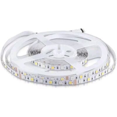 V-TAC VT-5050 LED-Streifen - 300 LEDs, 5M, RGB + Warmweiß V-TAC VT-5050 LED-Streifen - 300 LEDs, 5M, RGB + Warmweiß