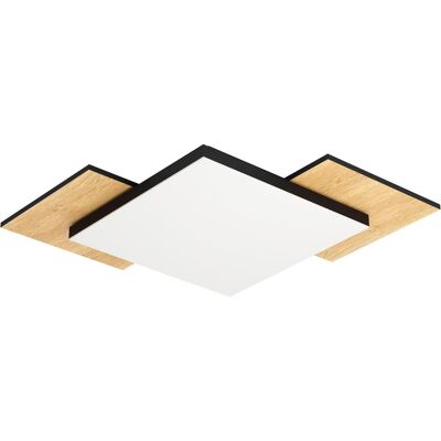 EGLO, Deckenleuchte, LED Deckenleuchte Stahl/Holz/Kunststoff 10,8W 1300 lm 3000 K Warmwei HxBxL 60x285x285 mm Tamuria s (1300 lm) EGLO, Deckenleuchte, LED Deckenleuchte Stahl/Holz/Kunststoff 10,8W 1300 lm 3000 K Warmwei HxBxL 60x285x285 mm Tamuria s (1300 lm)