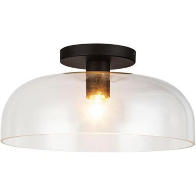 Elstead Lighting, Deckenleuchte, Elstead Sylvia Deckenleuchte E27 Mattes Schwarz Glas klar (E27) Elstead Lighting, Deckenleuchte, Elstead Sylvia Deckenleuchte E27 Mattes Schwarz Glas klar (E27)