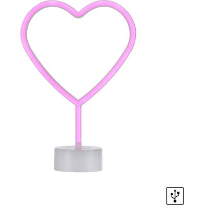 Just Light, Deckenleuchte, NEON-HERZ LED Neon-LED-Bild pink 1W pink 85028-87 Just Light, Deckenleuchte, NEON-HERZ LED Neon-LED-Bild pink 1W pink 85028-87