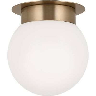 Elstead Lighting, Deckenleuchte, Elstead Albers Deckenleuchte E27 Champagnerbronze Opalglas rund (E27) Elstead Lighting, Deckenleuchte, Elstead Albers Deckenleuchte E27 Champagnerbronze Opalglas rund (E27)