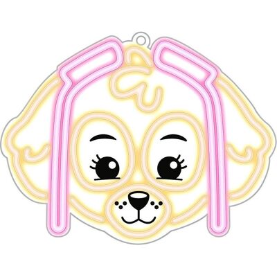 Private, Nachtlicht, Hängende Neon LED Paw Patrol auf Plexiglas - Skye OW-130546 Private, Nachtlicht, Hängende Neon LED Paw Patrol auf Plexiglas - Skye OW-130546