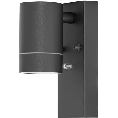 Tracon, Wandleuchte + Deckenleuchte, Assenwand-Spotleuchte mit Lichtsensor, anthrazit (30 lm, GU10) Tracon, Wandleuchte + Deckenleuchte, Assenwand-Spotleuchte mit Lichtsensor, anthrazit (30 lm, GU10)