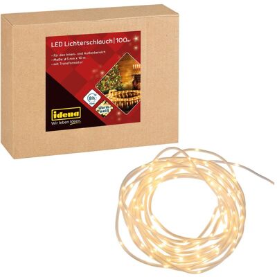 Idena, Lichterkette, Lichterschlauch 100 LED ww Ø 5mm 10m (15 m) Idena, Lichterkette, Lichterschlauch 100 LED ww Ø 5mm 10m (15 m)